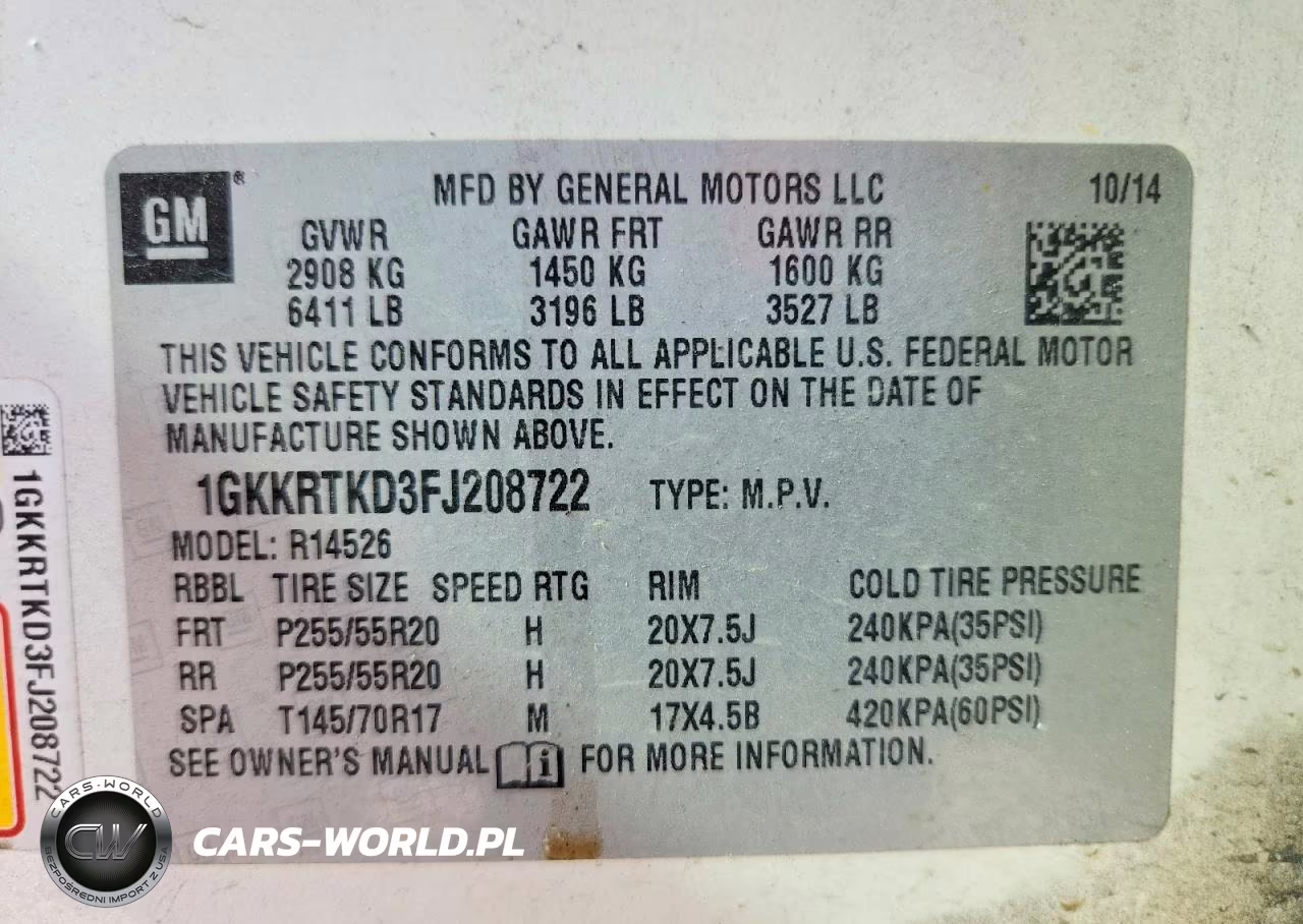 2015 GMC Acadia Denali VIN:1GKKRTKD3FJ208722 - 13