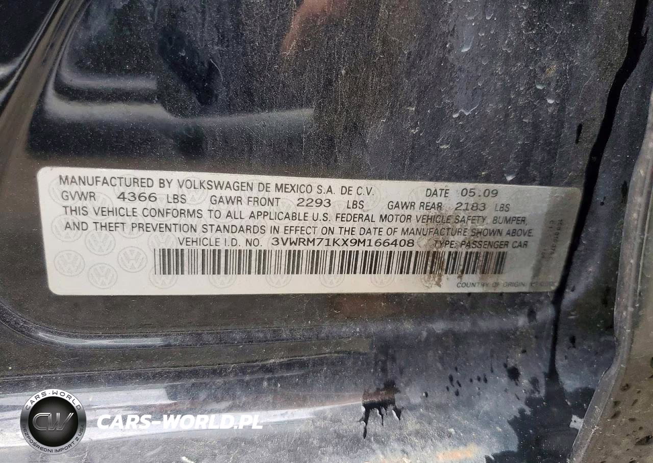 2009 Volkswagen Jetta Se VIN:3VWRM71KX9M166408 - 12