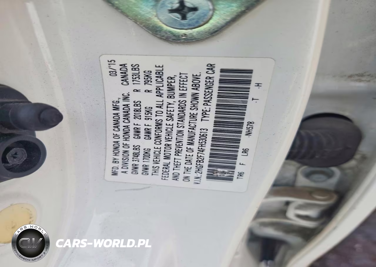 2015 Honda Civic Se VIN:2HGFB2F74FH530613 - 12