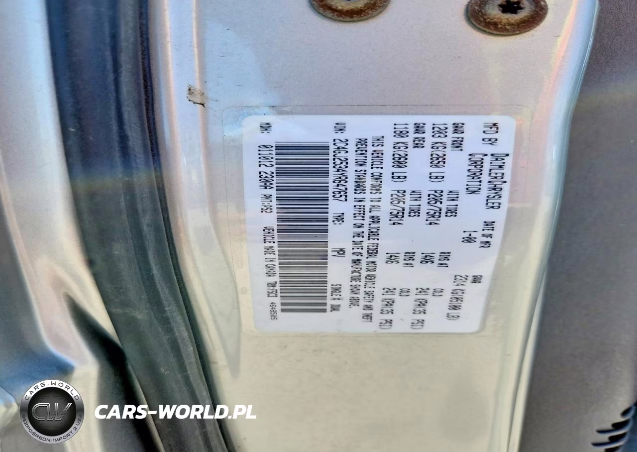2000 Chrysler Voyager VIN:2C4GJ2534YR647657 - 13