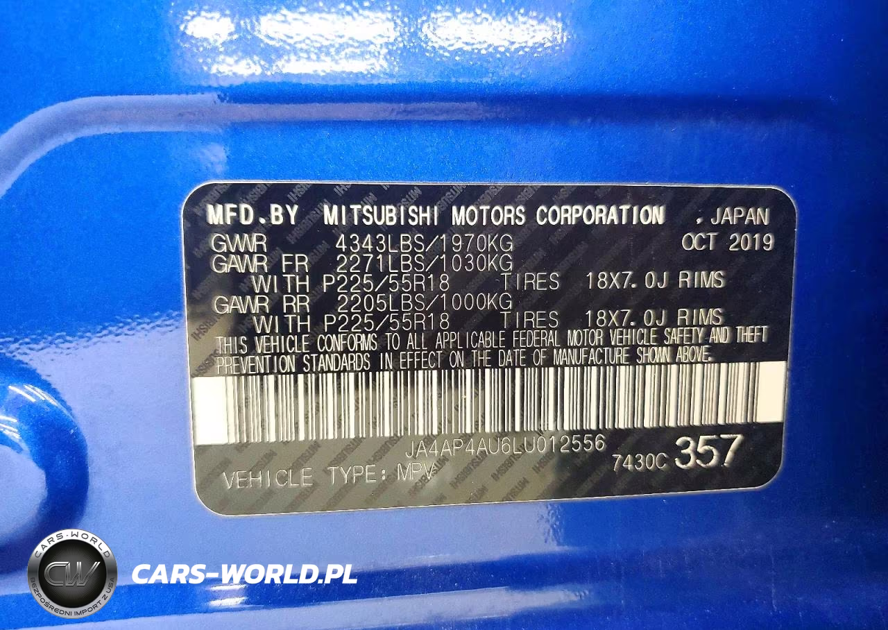 2020 Mitsubishi Outlander Sport Se VIN:JA4AP4AU6LU012556 - 12