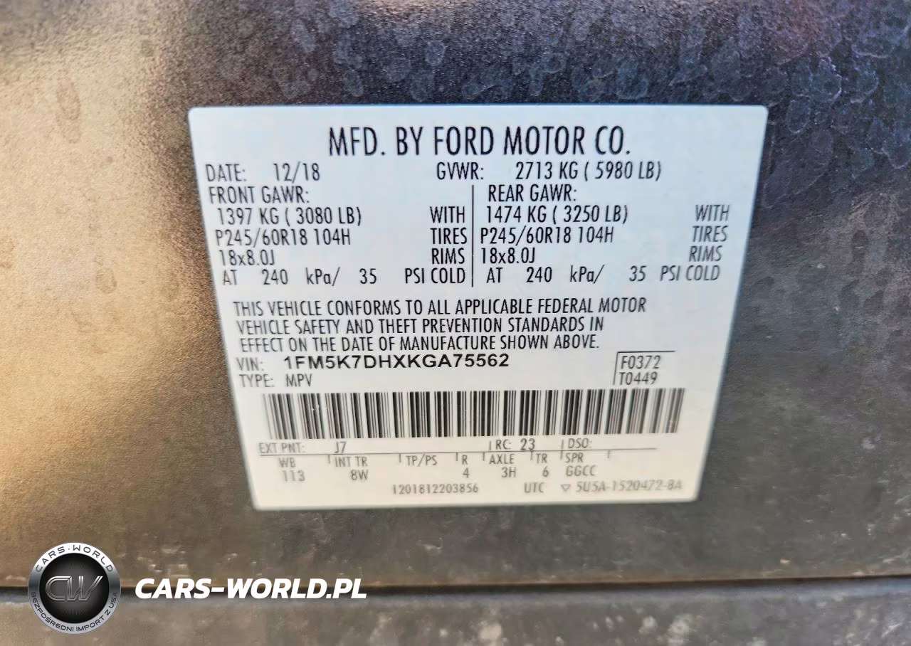 2019 Ford Explorer Xlt VIN:1FM5K7DHXKGA75562 - 14