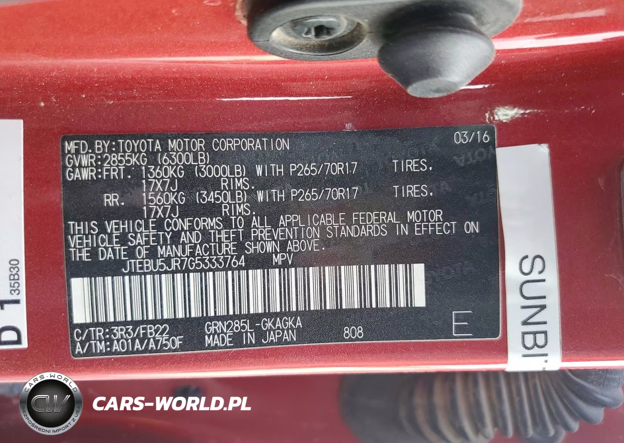 2016 Toyota 4Runner Sr5 VIN:JTEBU5JR7G5333764 - 13