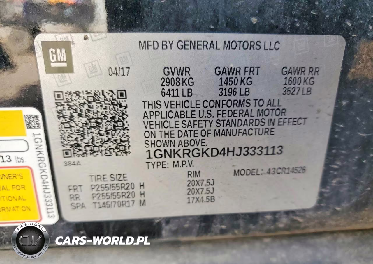 2017 Chevrolet Traverse Lt VIN:1GNKRGKD4HJ333113 - 14