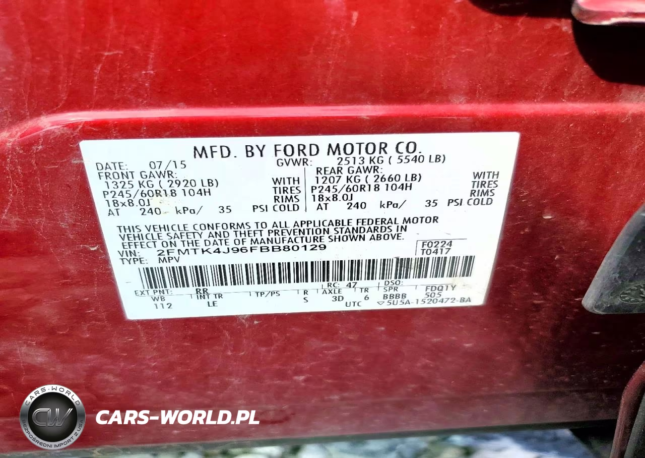 2015 Ford Edge Sel VIN:2FMTK4J96FBB80129 - 14