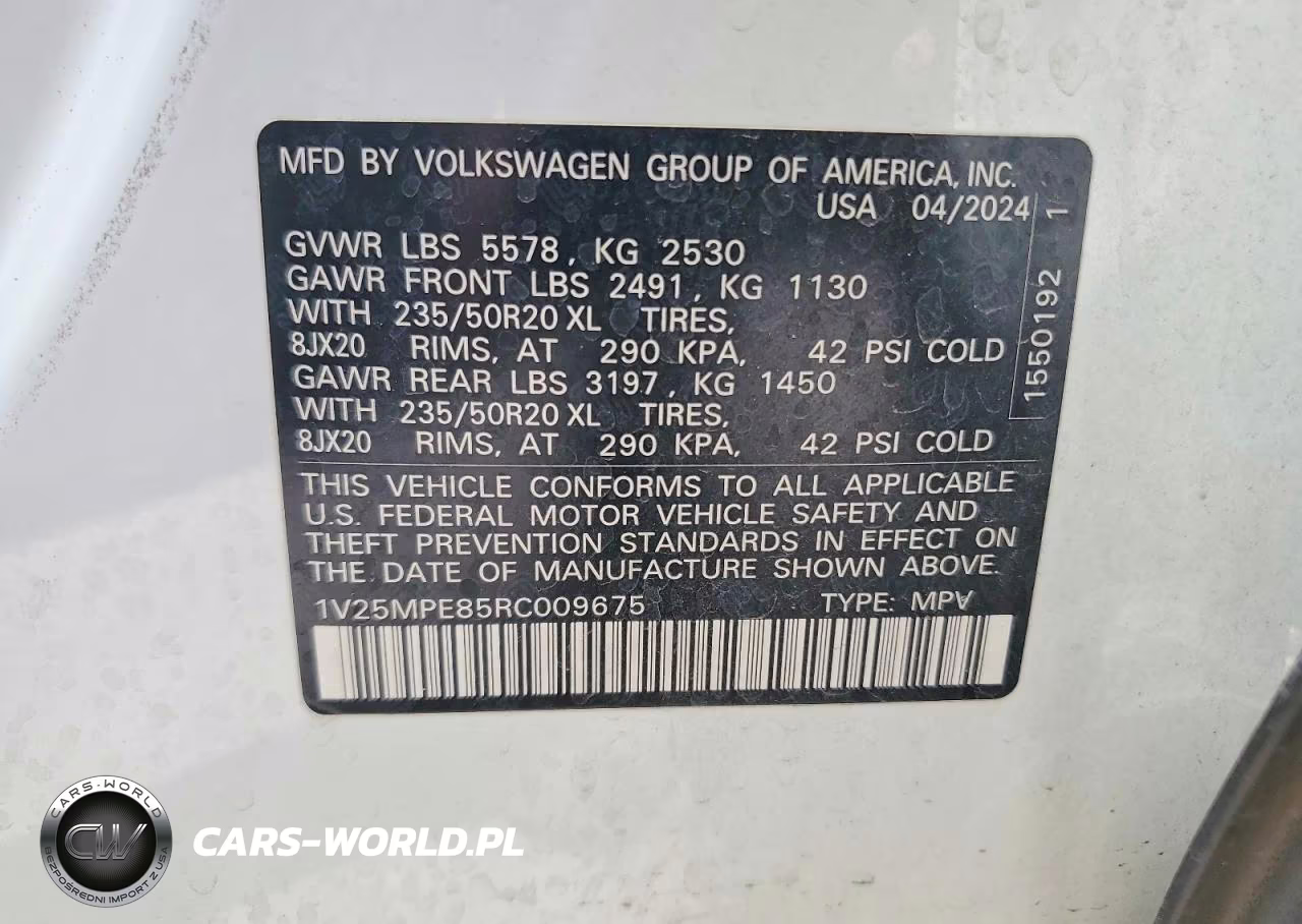 2024 Volkswagen Id.4 S VIN:1V25MPE85RC009675 - 13