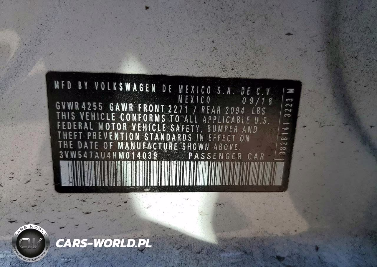 2017 Volkswagen Gti Sport VIN:3VW547AU4HM014039 - 12