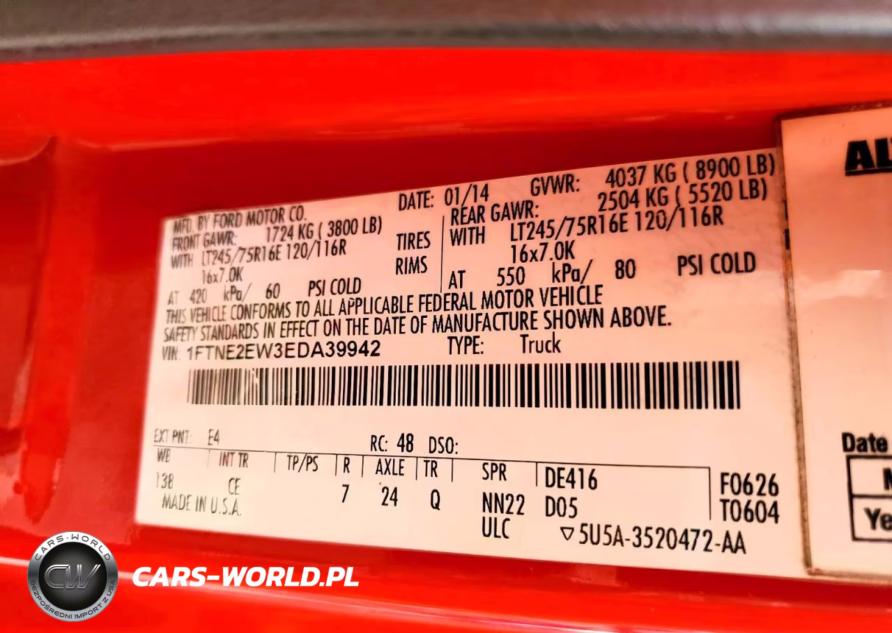 2014 Ford E250 Delivery Van VIN:1FTNE2EW3EDA39942 - 13