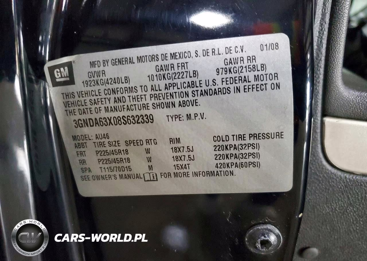2008 Chevrolet Hhr Ss VIN:3GNDA63X08S632339 - 13