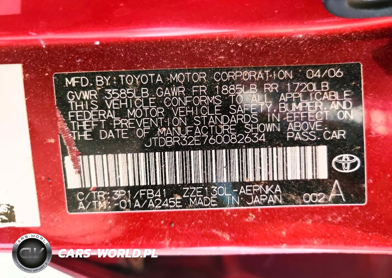 2006 Toyota Corolla Le VIN:JTDBR32E760082634 - 13