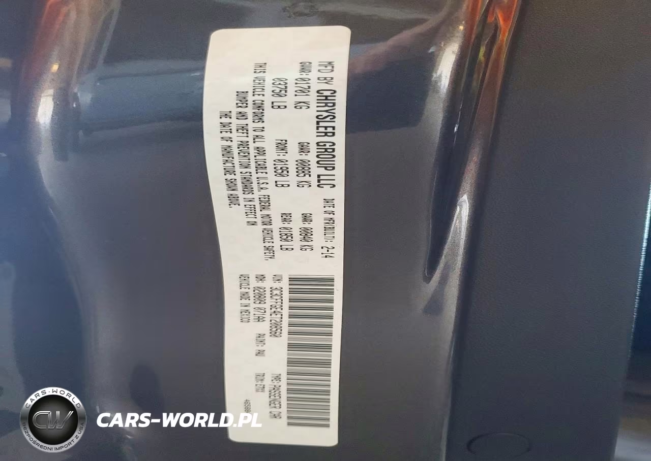 2014 Fiat 500 Electric VIN:3C3CFFGE4ET208560 - 12