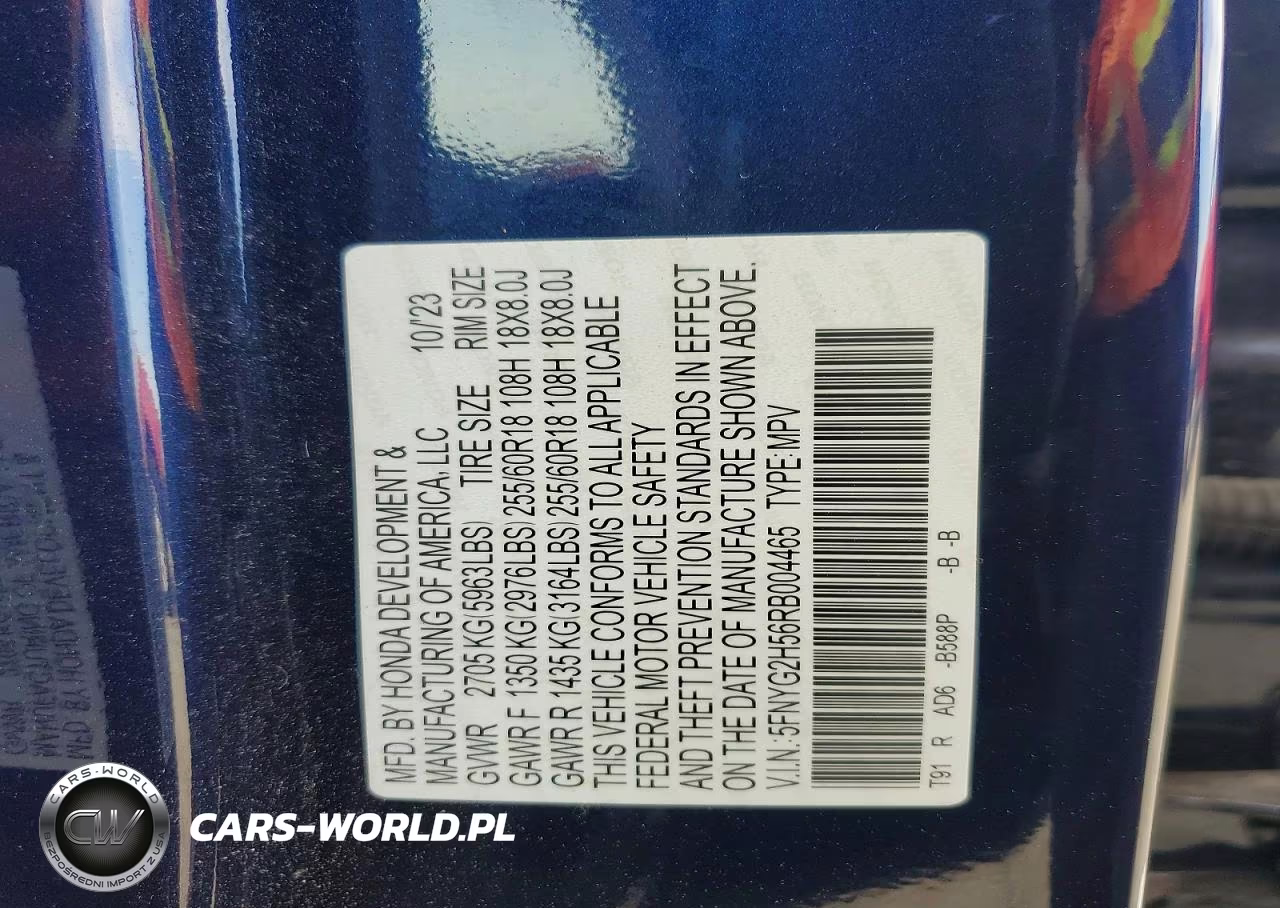 2024 Honda Pilot Exl VIN:5FNYG2H56RB004465 - 14