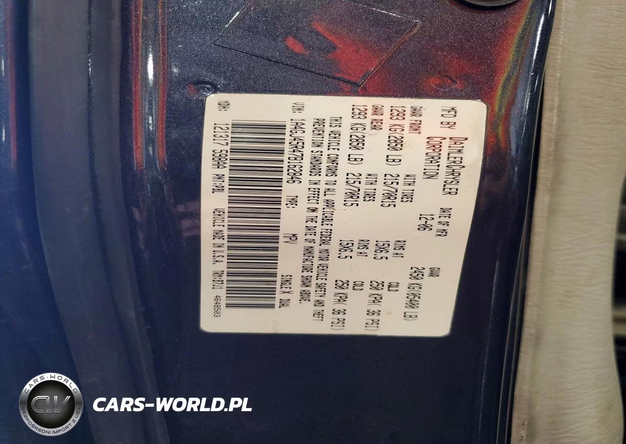 2007 Chrysler Town & Country Lx VIN:1A4GJ45R47B162846 - 13
