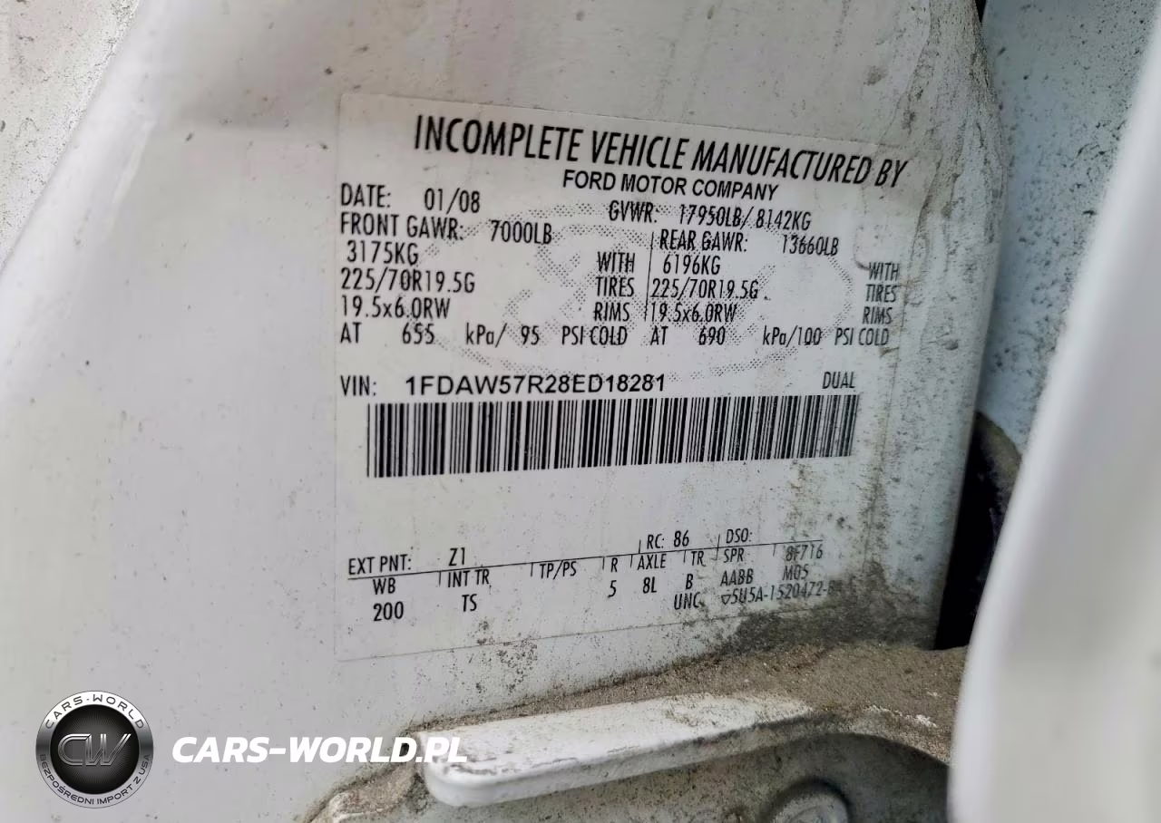 2008 Ford F550 Super Duty VIN:1FDAW57R28ED18281 - 12