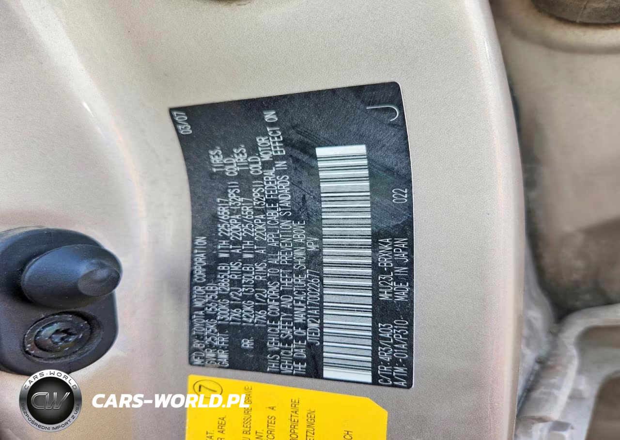 2007 Toyota Highlander Hybrid VIN:JTEDW21A170022677 - 13