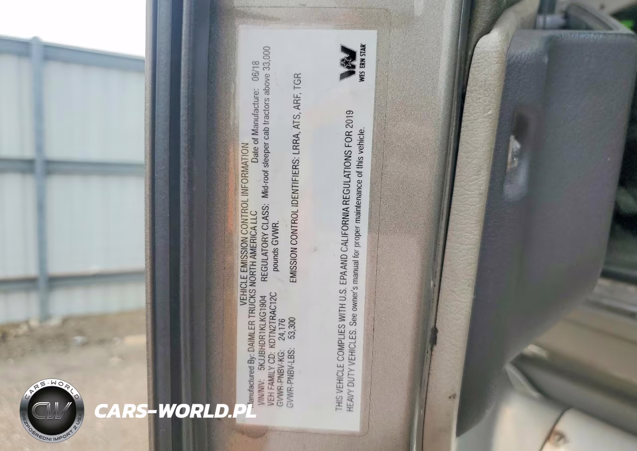 2019 Western Star-Auto Car 5700 Xe VIN:5KJJBHDR1KLKG1904 - 13