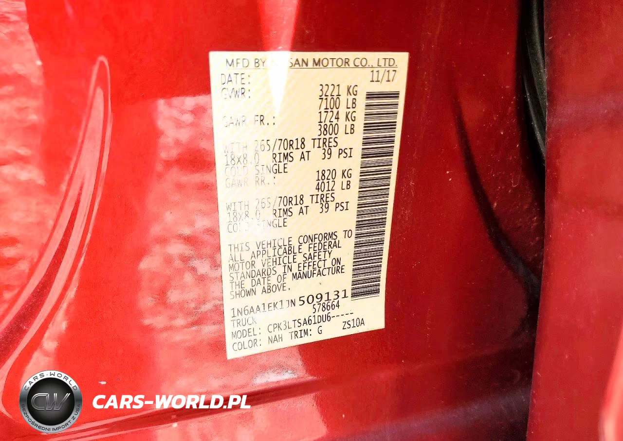 2018 Nissan Titan S VIN:1N6AA1EK1JN509131 - 12