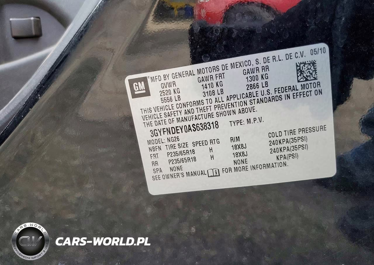 2010 Cadillac Srx Luxury Collection VIN:3GYFNDEY0AS638318 - 12