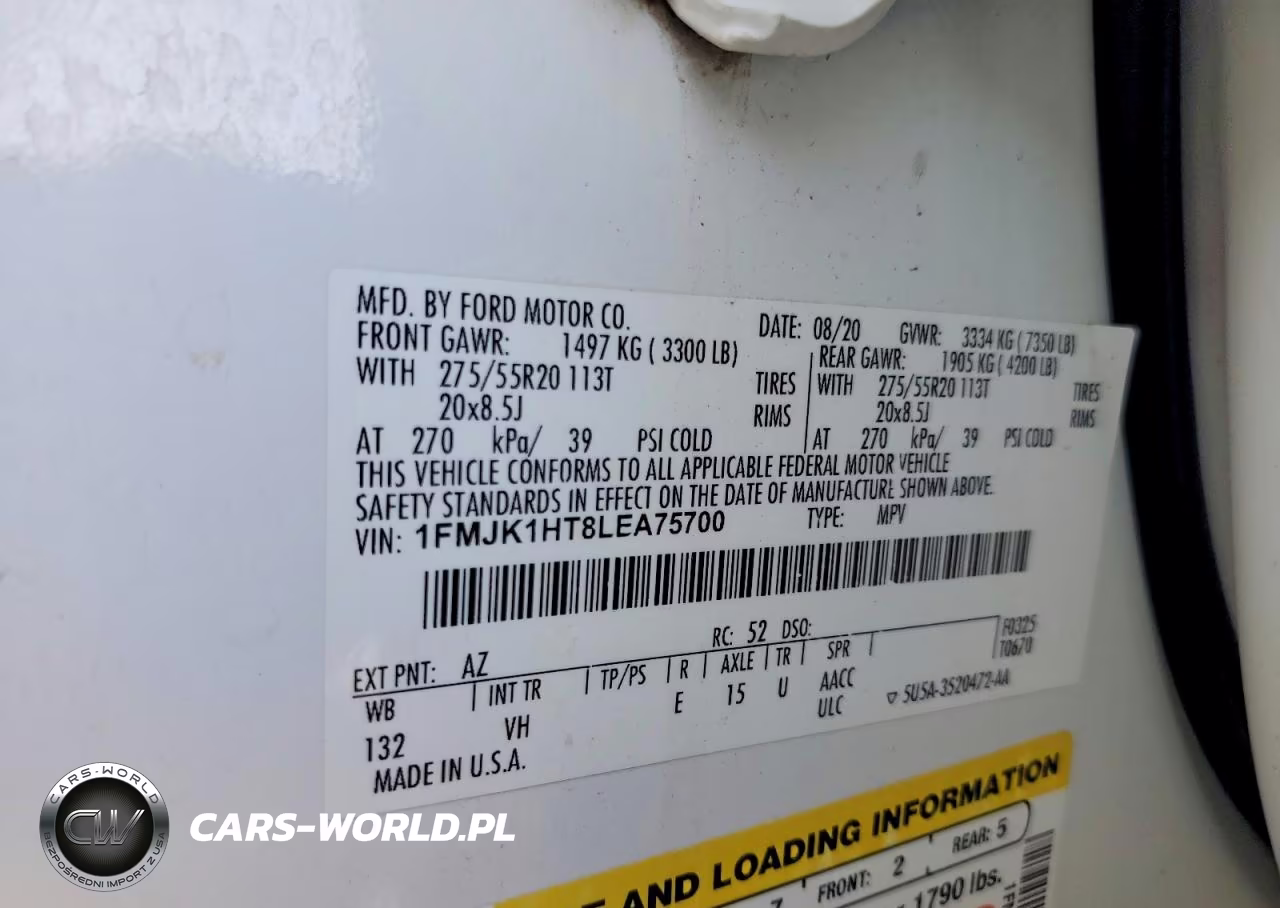 2020 Ford Expedition Max Xlt VIN:1FMJK1HT8LEA75700 - 13