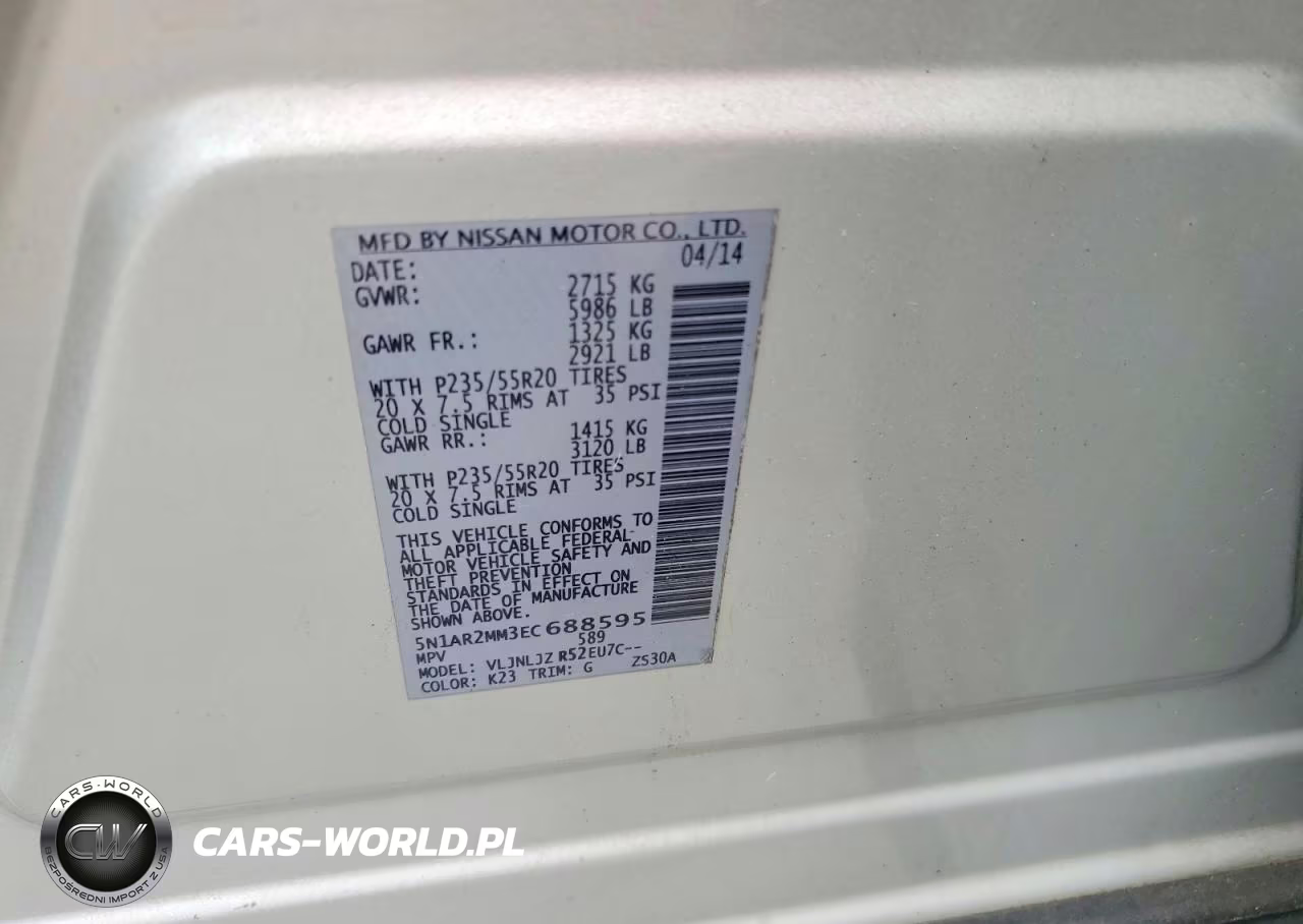2014 Nissan Pathfinder S VIN:5N1AR2MM3EC688595 - 13