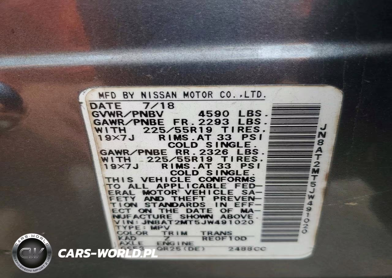 2018 Nissan Rogue Sl VIN:JN8AT2MT5JW491020 - 13