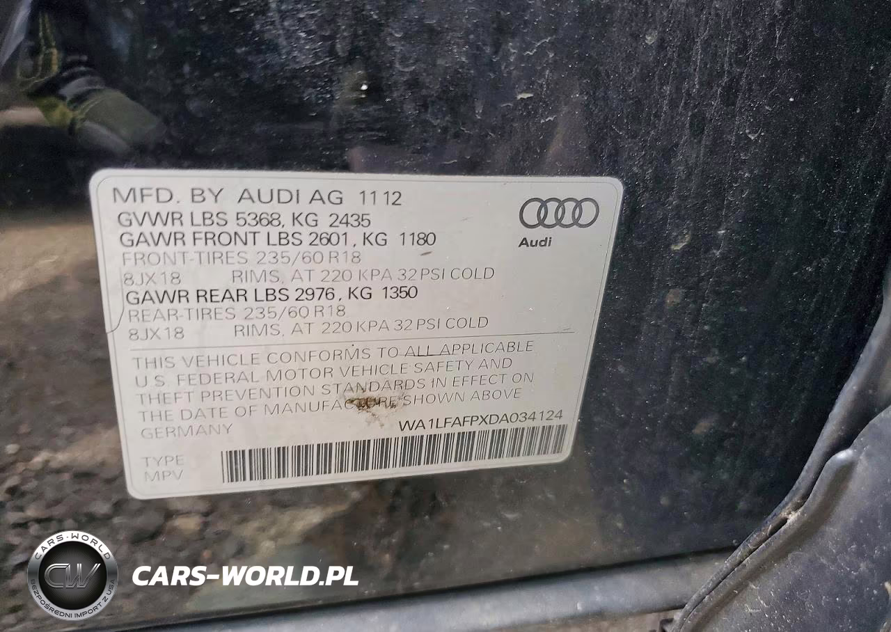 2013 Audi Q5 Premium Plus VIN:WA1LFAFPXDA034124 - 13