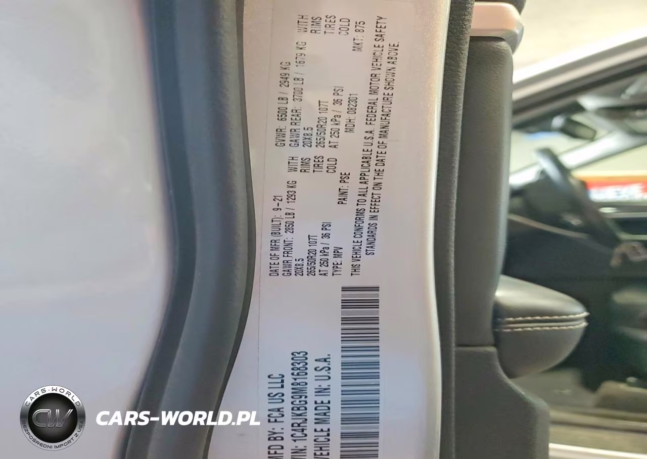 2021 Jeep Grand Cherokee L Limited VIN:1C4RJKBG9M8168303 - 13