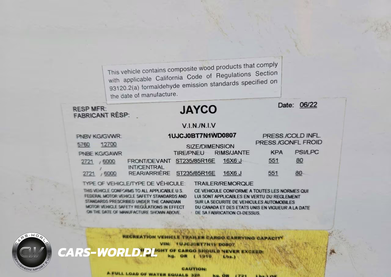 2022 Jayco Eagle Camper VIN:1UJCJ0BT7N1WD0807 - 10