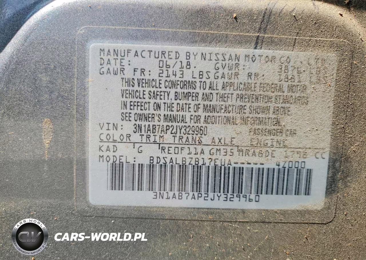 2018 Nissan Sentra S VIN:3N1AB7AP2JY329960 - 12