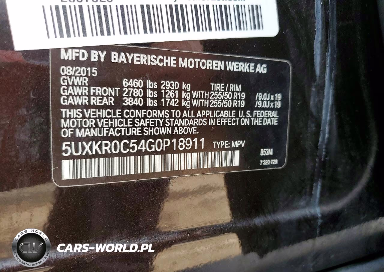 2016 BMW X5 xDrive35I VIN:5UXKR0C54G0P18911 - 13