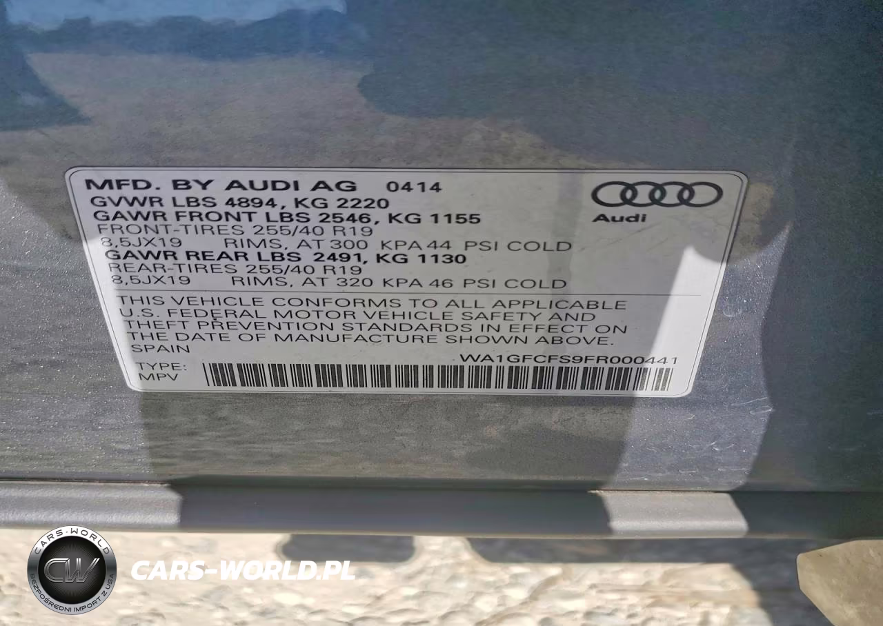 2015 Audi Q3 Prestige VIN:WA1GFCFS9FR000441 - 12