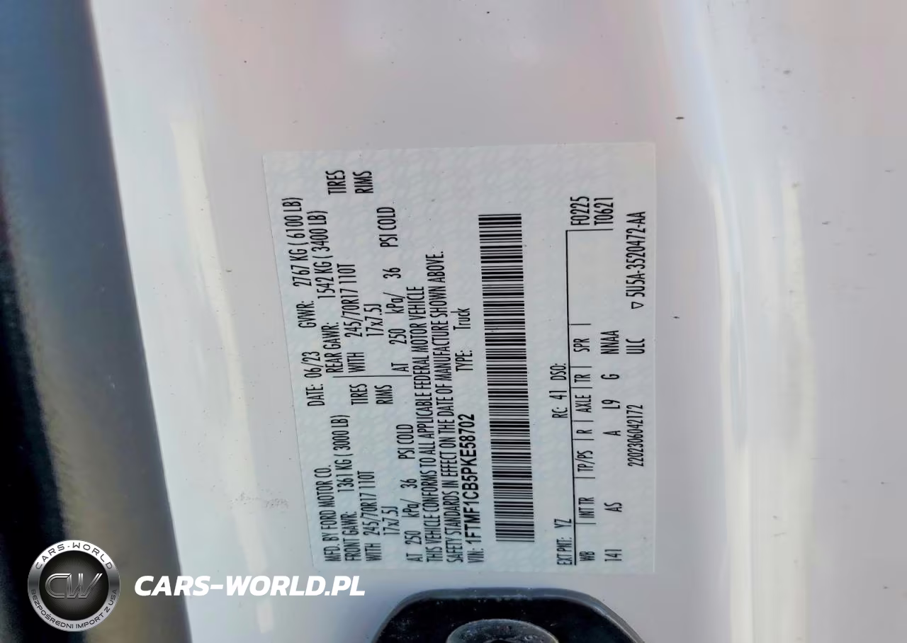 2023 Ford F150 VIN:1FTMF1CB5PKE58702 - 12