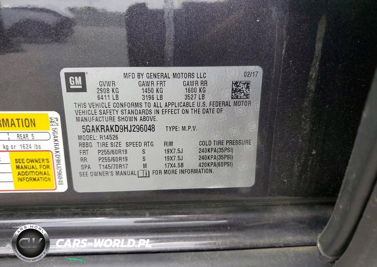 2017 Buick Enclave VIN:5GAKRAKD9HJ296048 - 13