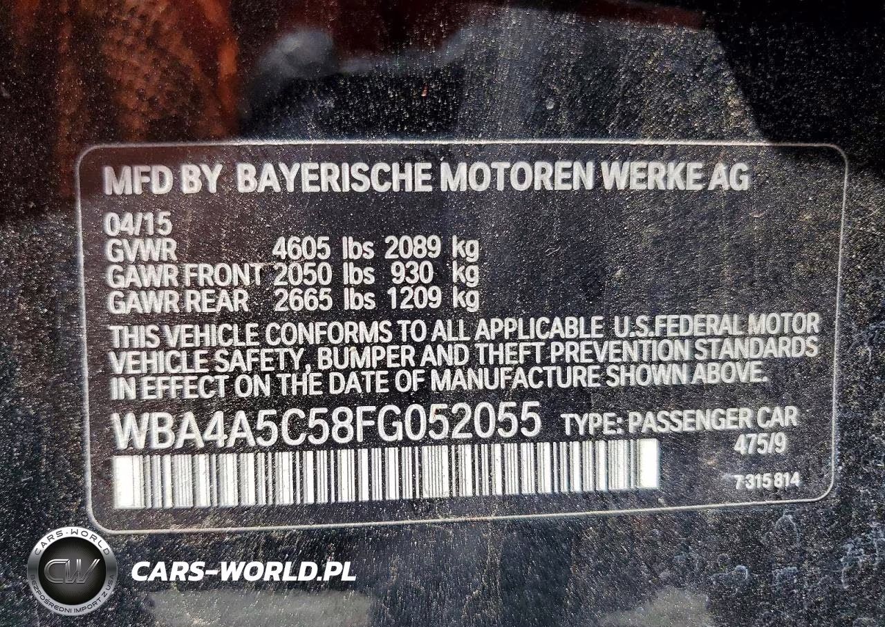 2015 BMW 428 I Gran Coupe VIN:WBA4A5C58FG052055 - 12