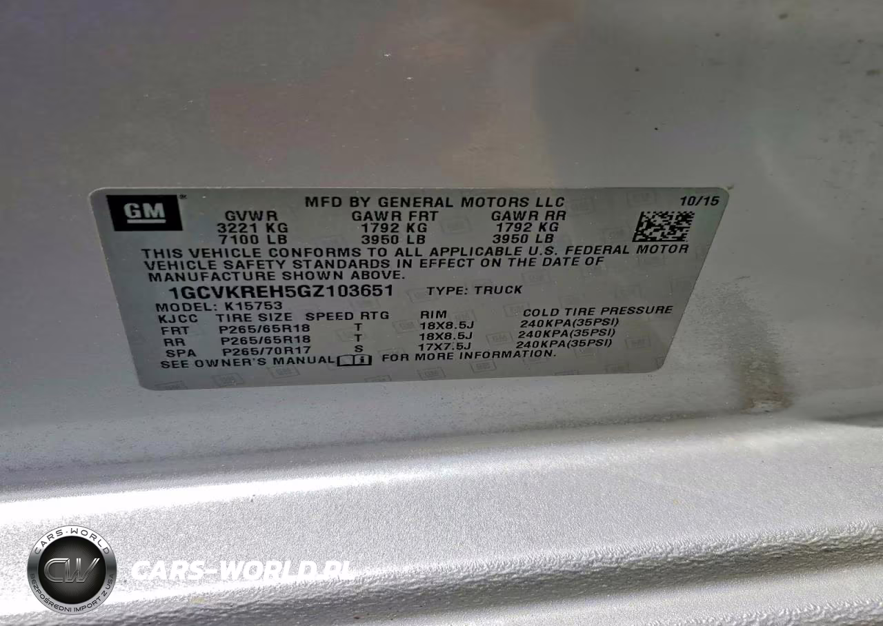 2016 Chevrolet Silverado K1500 Lt VIN:1GCVKREH5GZ103651 - 12