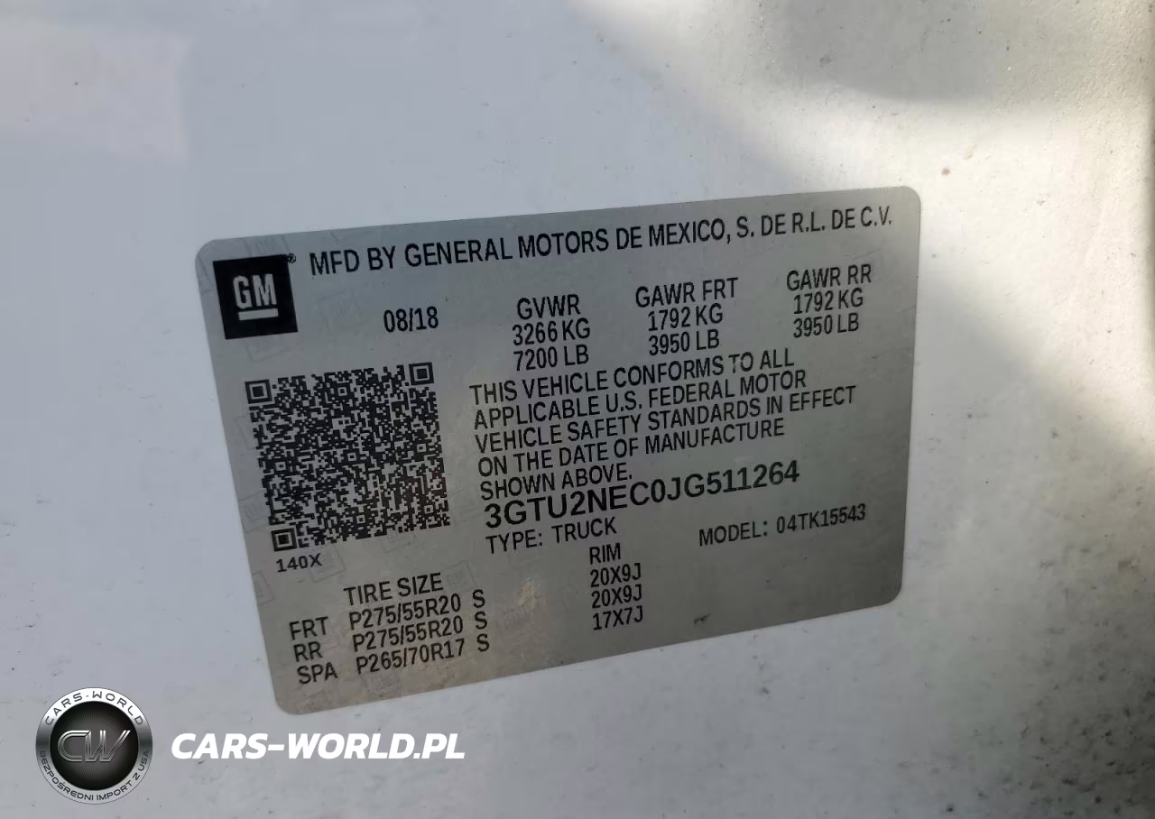 2018 GMC Sierra K1500 Slt VIN:3GTU2NEC0JG511264 - 12