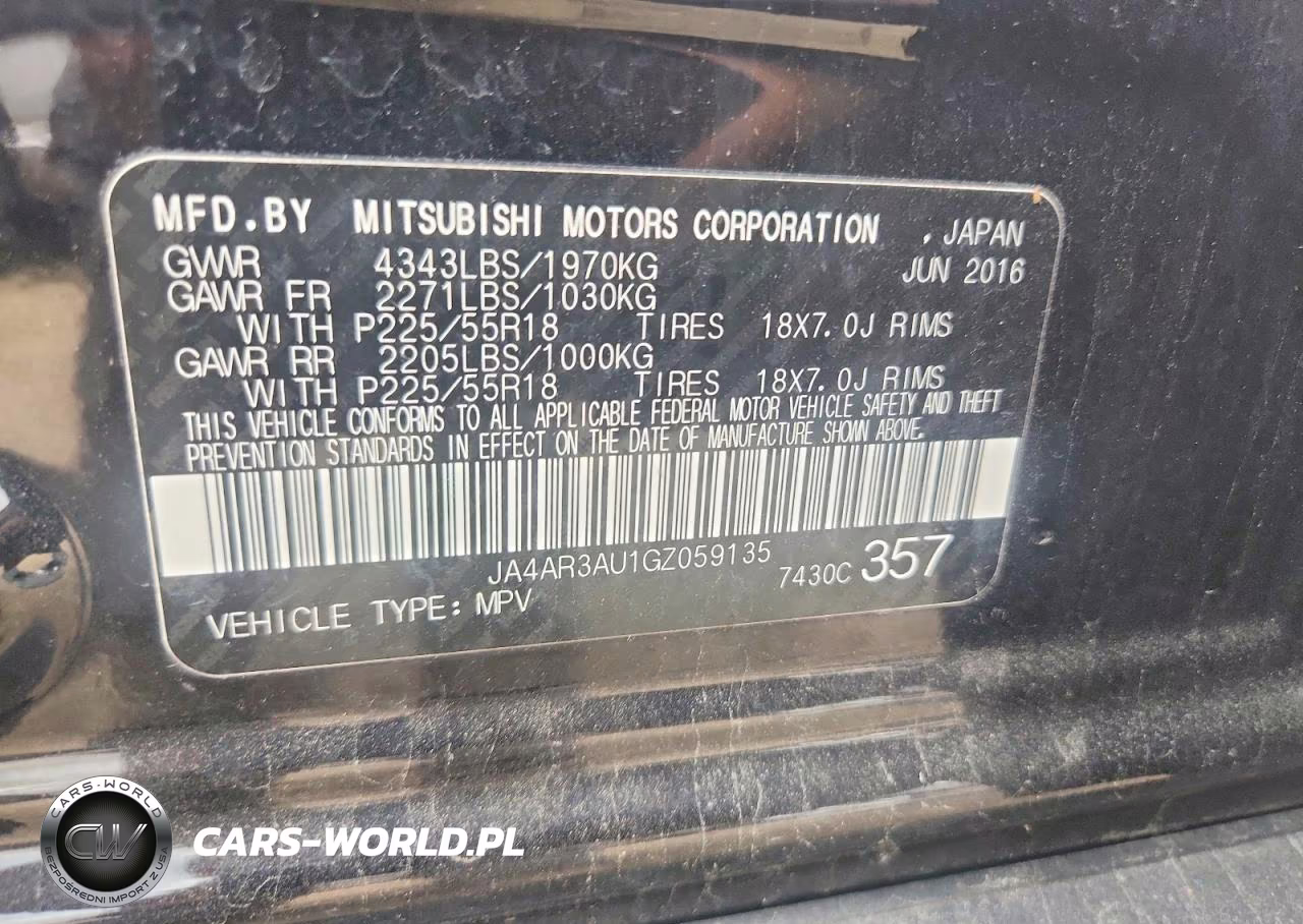 2016 Mitsubishi Outlander Sport Es VIN:JA4AR3AU1GZ059135 - 12