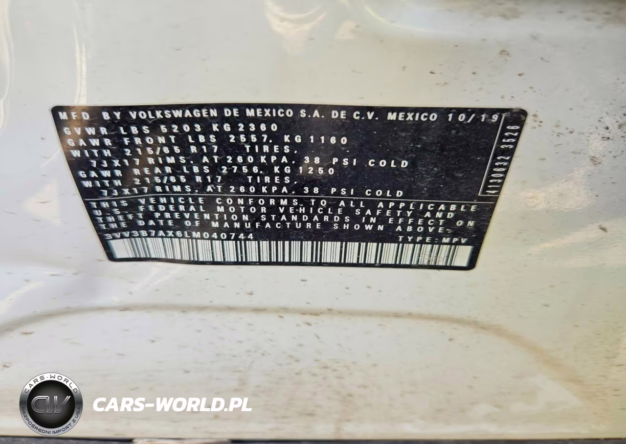 2020 Volkswagen Tiguan Se VIN:3VV3B7AX6LM040744 - 13