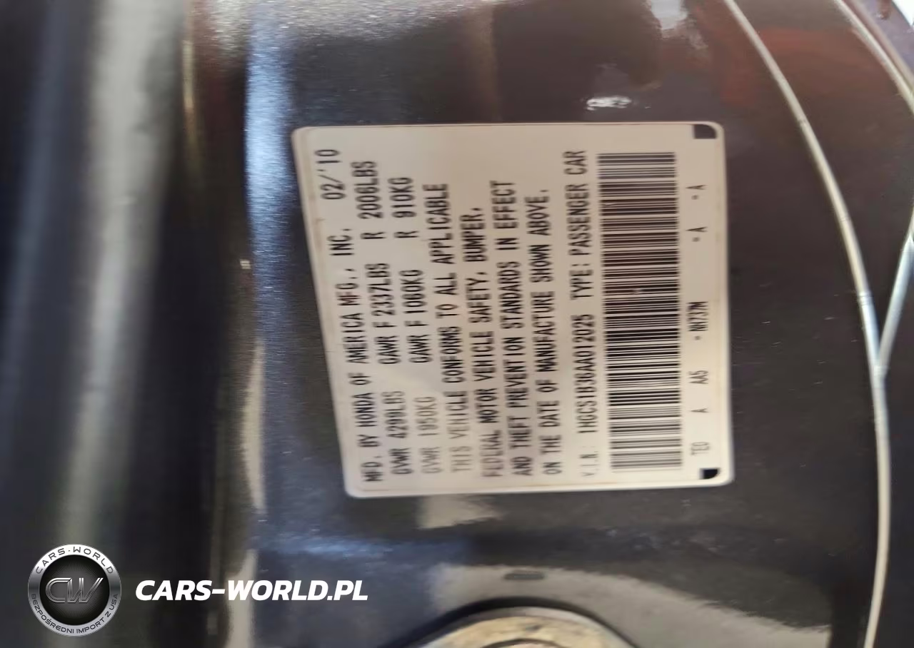 2010 Honda Accord Lx VIN:1HGCS1B36AA012025 - 12