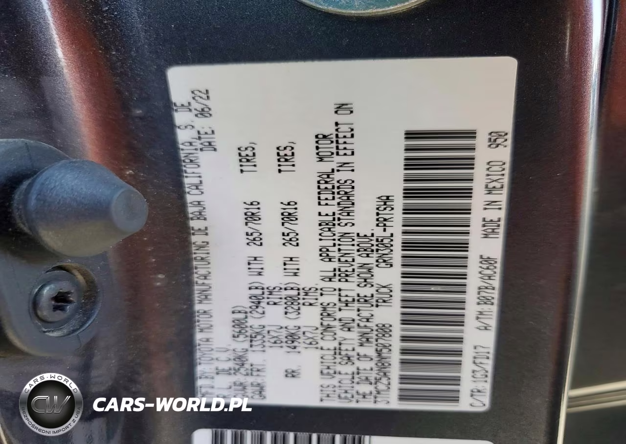 2022 Toyota Tacoma Trd Off-Road VIN:3TMCZ5AN8NM507808 - 12