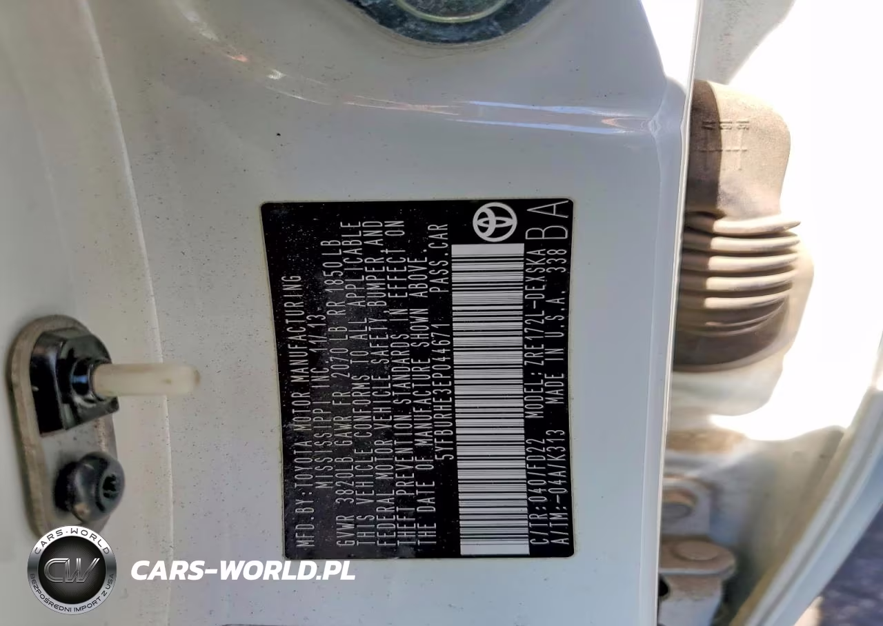 2014 Toyota Corolla S Plus VIN:5YFBURHE3EP044671 - 13
