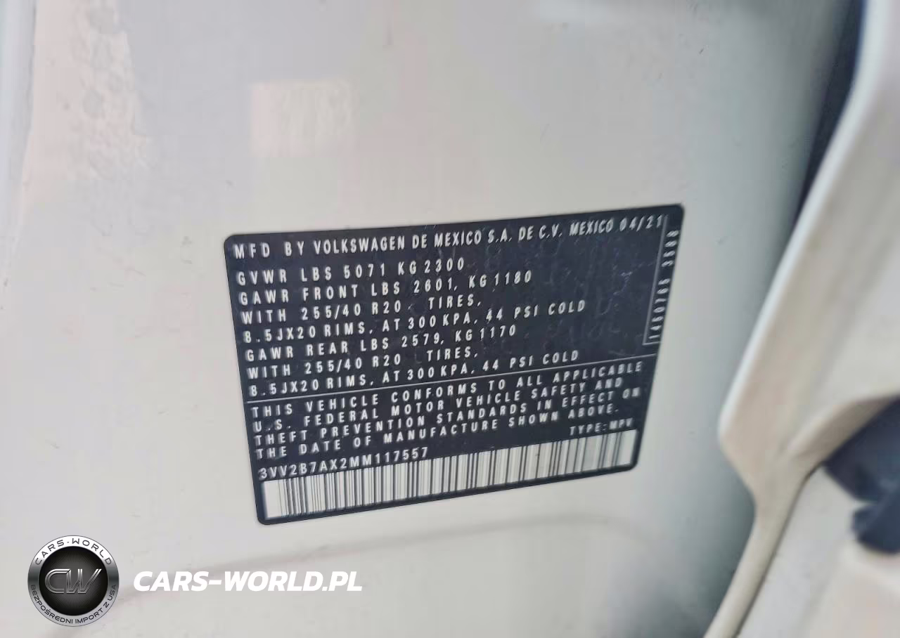 2021 Volkswagen Tiguan Se VIN:3VV2B7AX2MM117557 - 13