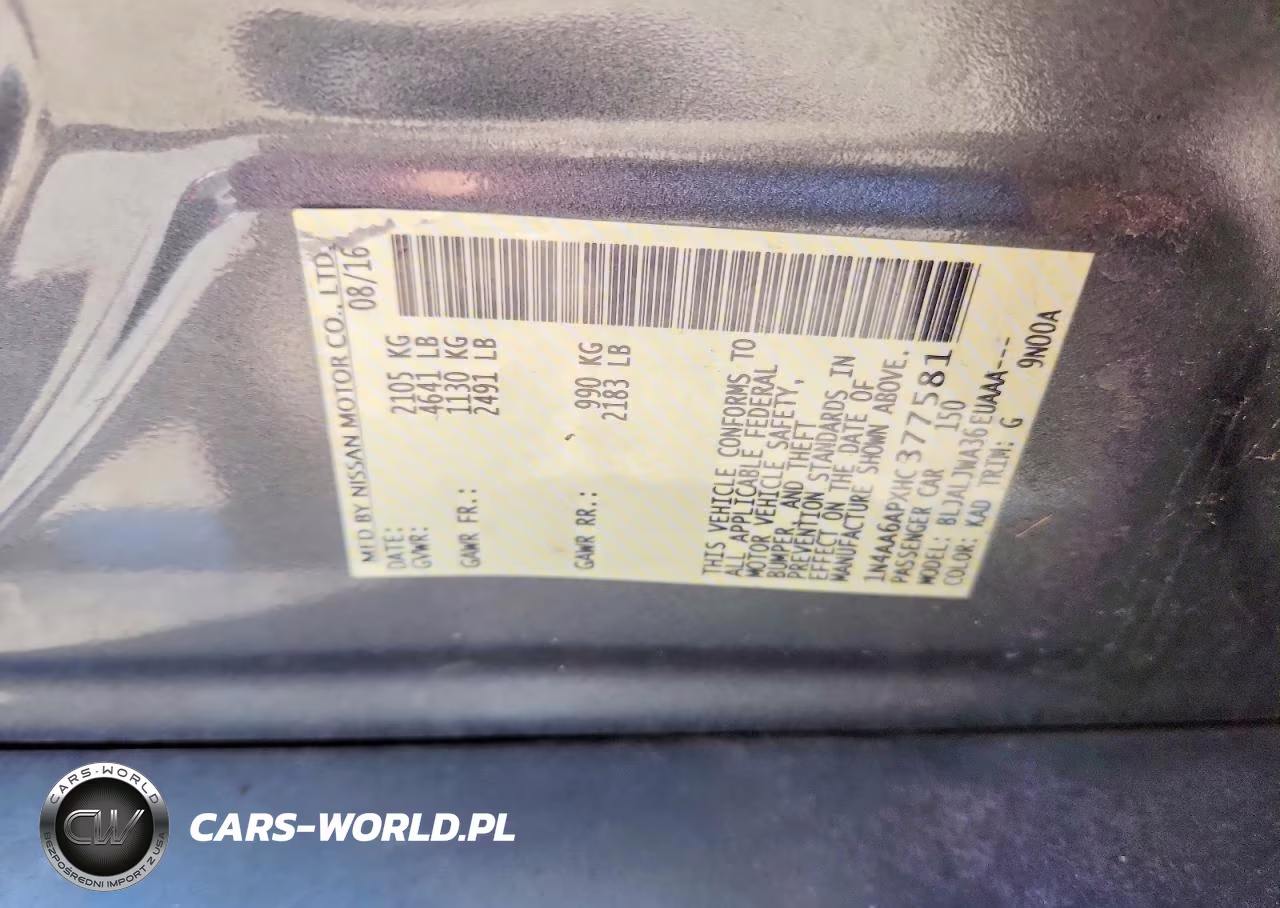 2017 Nissan Maxima 3.5 Sv VIN:1N4AA6APXHC377581 - 12