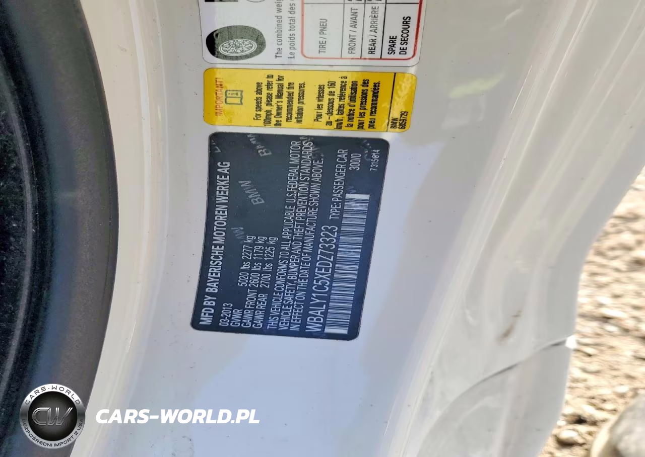 2014 BMW 640 Xi VIN:WBALY1C5XEDZ73323 - 13