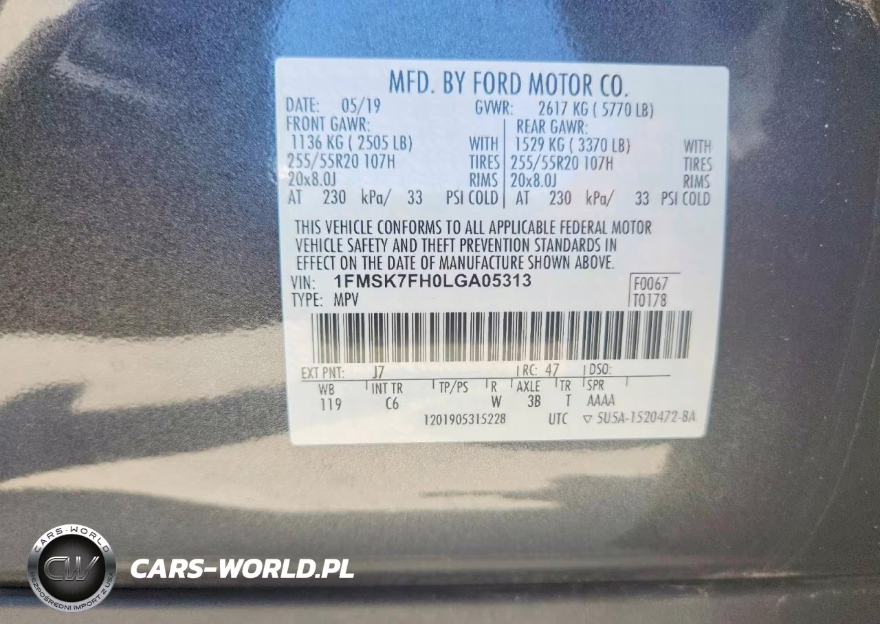2020 Ford Explorer Limited VIN:1FMSK7FH0LGA05313 - 14