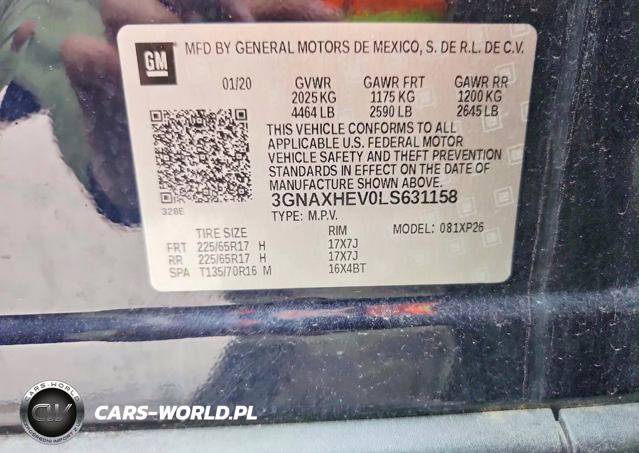 2020 Chevrolet Equinox Ls VIN:3GNAXHEV0LS631158 - 13