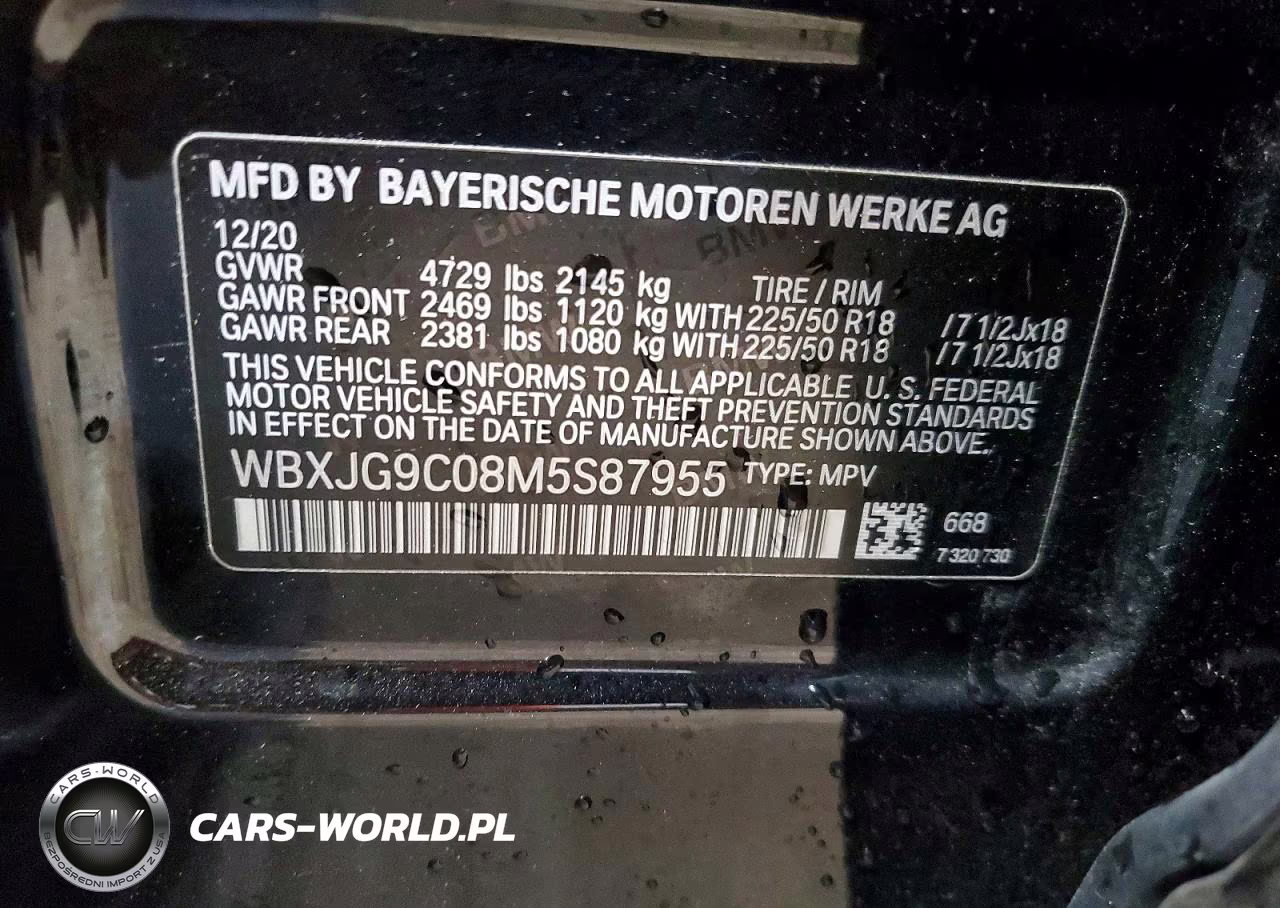2021 BMW X1 xDrive28I VIN:WBXJG9C08M5S87955 - 13