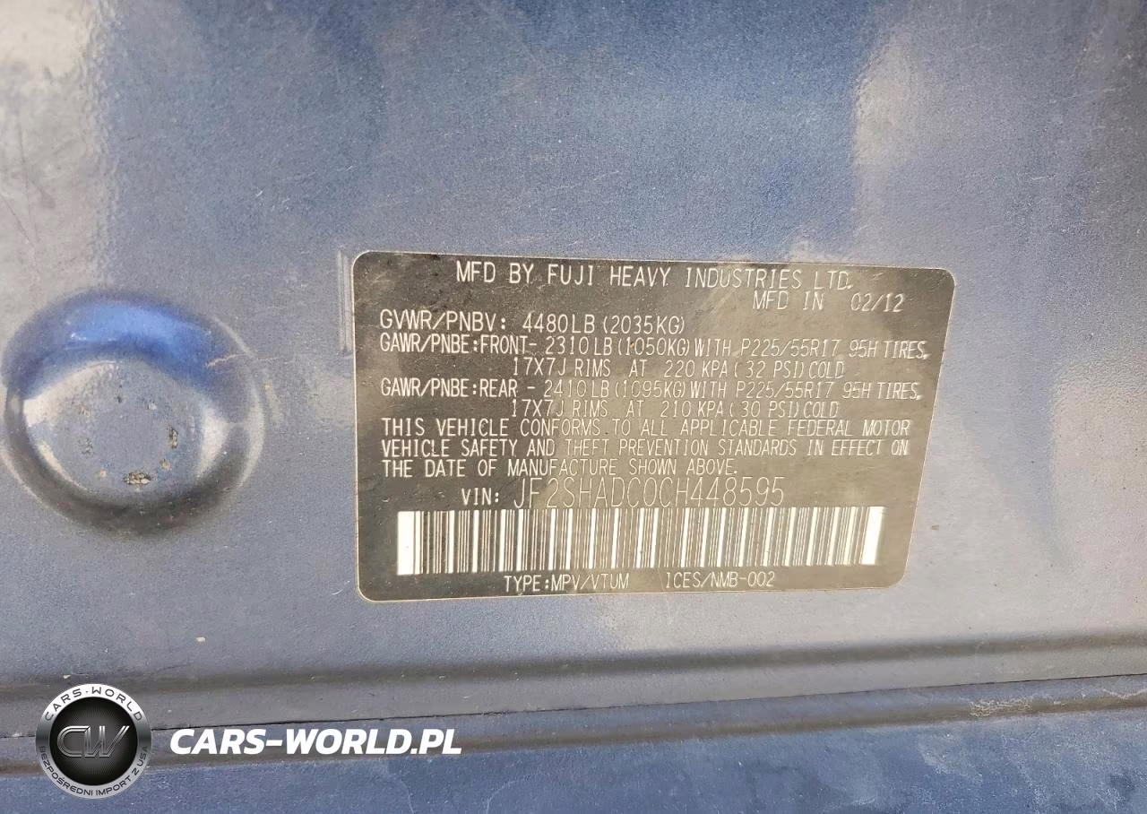 2012 Subaru Forester 2.5X Premium VIN:JF2SHADC0CH448595 - 13