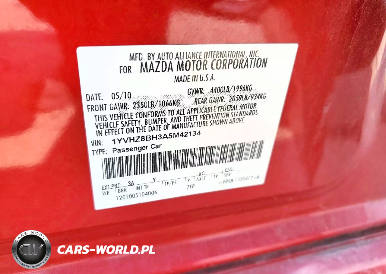 2010 Mazda 6 I VIN:1YVHZ8BH3A5M42134 - 13