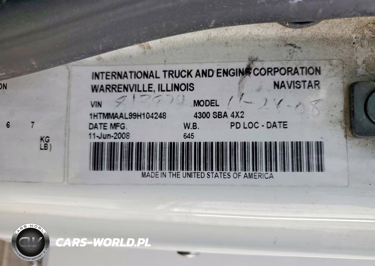 2009 International 4300 Box Truck VIN:1HTMMAAL99H104248 - 12